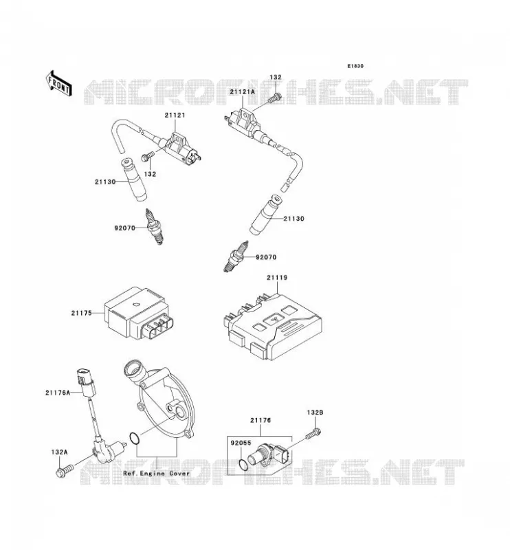 SYSTEME D&acute;ALLUMAGE Kawasaki QUAD 650 2005 KVF650 4X4  KVF650-D1