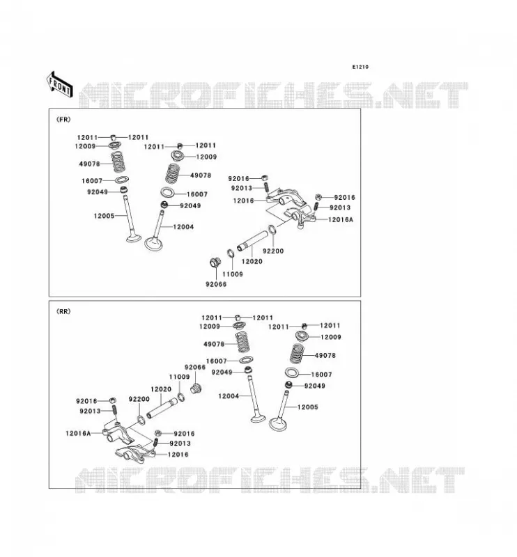 SOUPAPE Kawasaki QUAD 650 2005 KVF650 4X4  KVF650-D1
