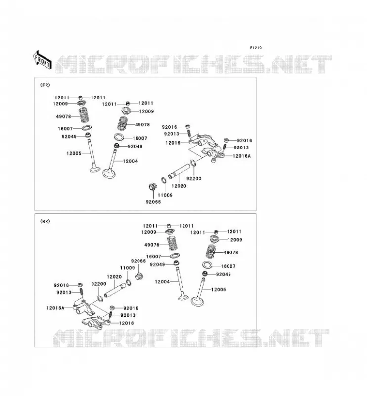 SOUPAPE Kawasaki QUAD 650 2006 KVF650 4X4  KVF650D6F