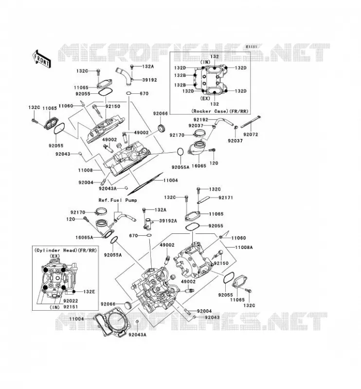 CULASSE Kawasaki QUAD 650 2006 KVF650 4X4  KVF650D6F