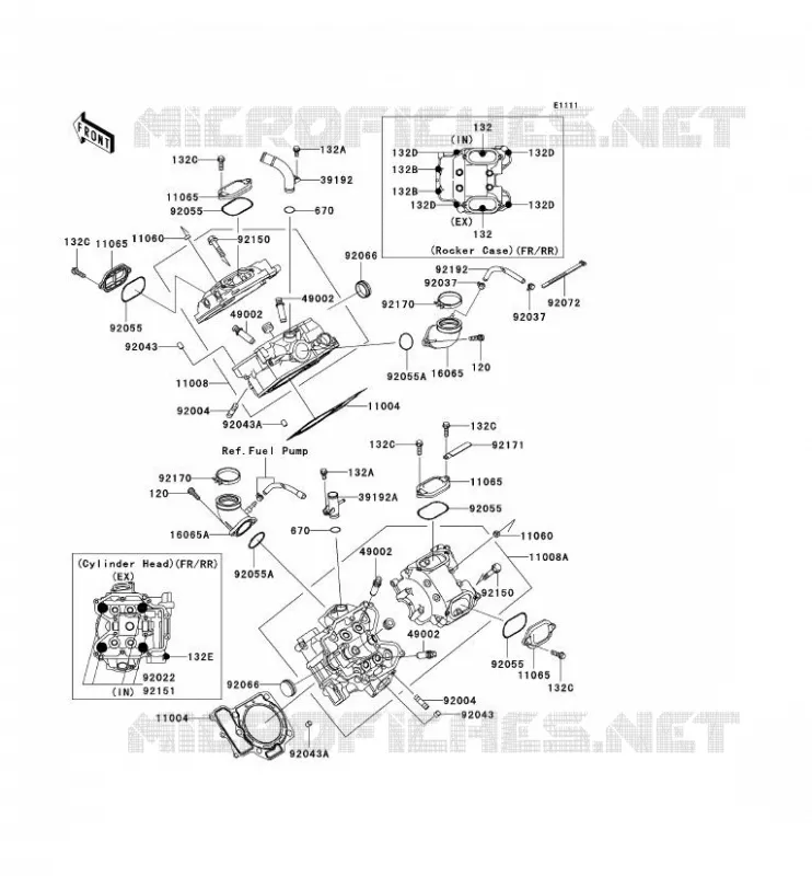 CULASSE Kawasaki QUAD 650 2007 KVF650 4X4  KVF650D7F