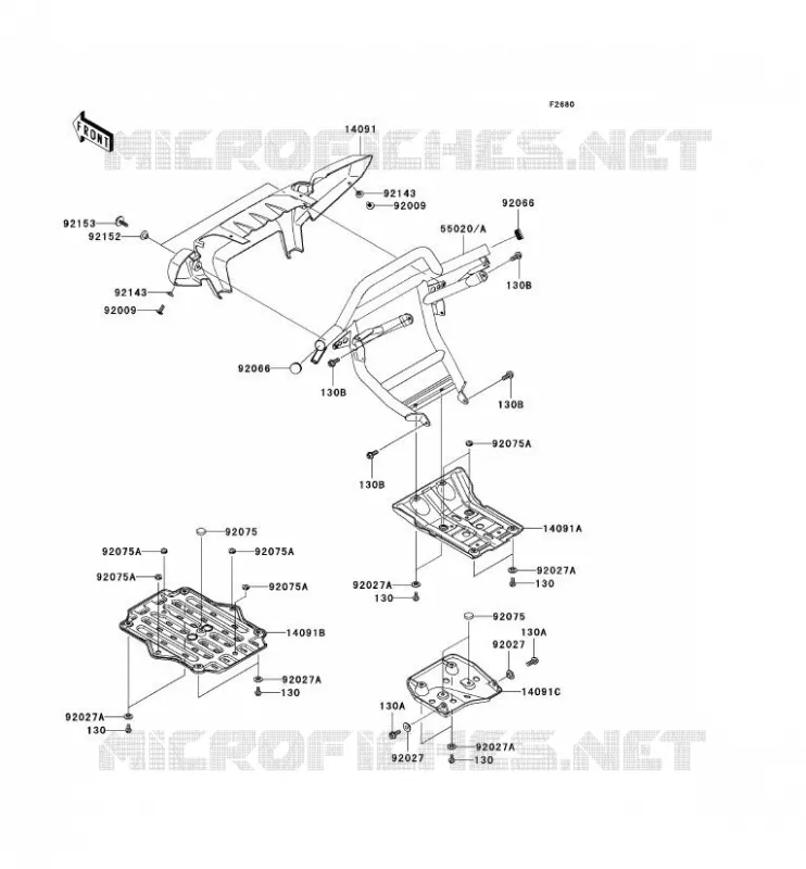 PROTECTION(S) Kawasaki QUAD 650 2009 KVF650 4X4  KVF650D9F