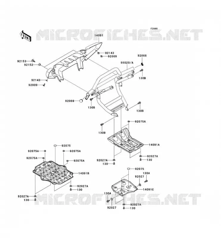 PROTECTION(S) Kawasaki QUAD 650 2009 KVF650 4X4  KVF650D9F