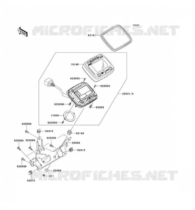 COMPTEURS Kawasaki QUAD 650 2009 KVF650 4X4  KVF650D9F