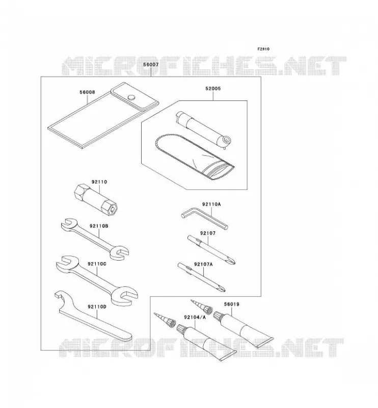 OUTIL UTILISATEUR Kawasaki QUAD 650 2009 KVF650 4X4  KVF650D9F