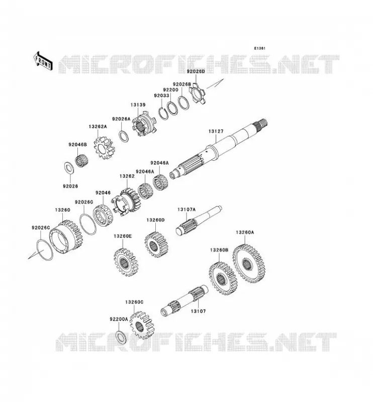 TRANSMISSION Kawasaki QUAD 650 2010 KVF650 4X4  KVF650DAF