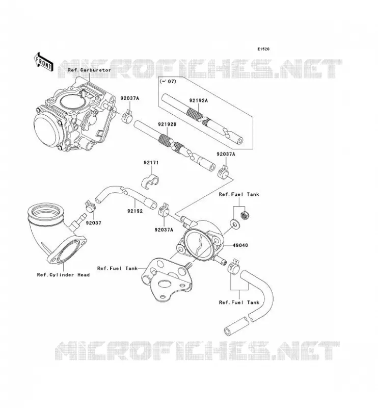 POMPE A ESSENCE Kawasaki QUAD 650 2010 KVF650 4X4  KVF650DAF