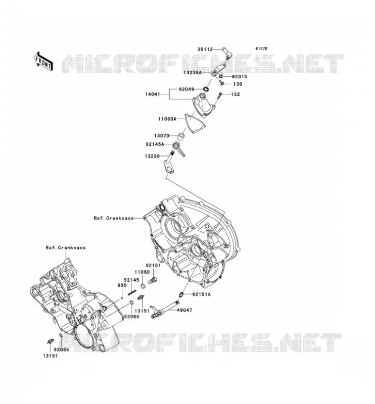 SELECTEUR Kawasaki QUAD 650 2011 KVF650 4X4  KVF650DBF