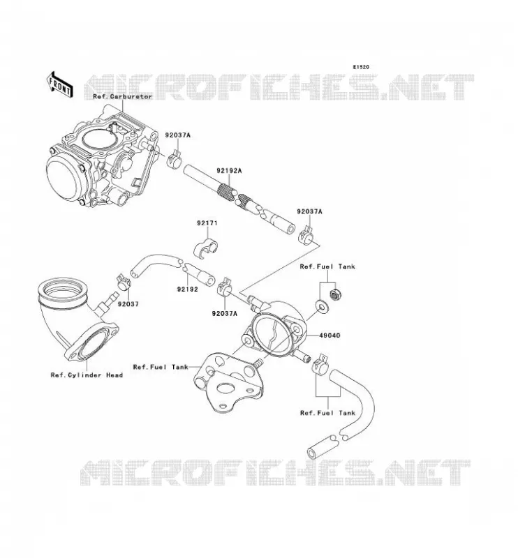 POMPE A ESSENCE Kawasaki QUAD 650 2011 KVF650 4X4  KVF650DBF