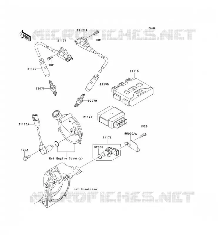 SYSTEME D&acute;ALLUMAGE Kawasaki QUAD 650 2011 KVF650 4X4  KVF650DBF
