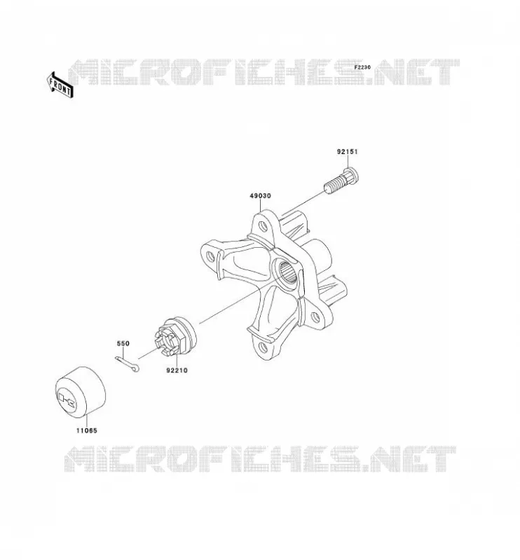 MOYEU AVANT Kawasaki QUAD 650 2012 KVF650 4X4  KVF650DCF