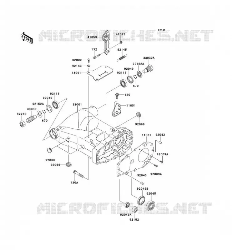 BRAS OSCILLANT Kawasaki QUAD 650 2013 KVF650 4X4  KVF650DDF