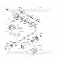 ARBRE DE TRANSMISSION(ARRI&Egrave;RE) pour Kawasaki KVF650 4X4