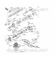 ARBRE DE TRANSMISSION AVANT pour Kawasaki KVF650 4X4