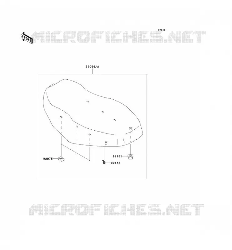 SELLE Kawasaki QUAD 650 2009 KVF650 4X4  KVF650E9F