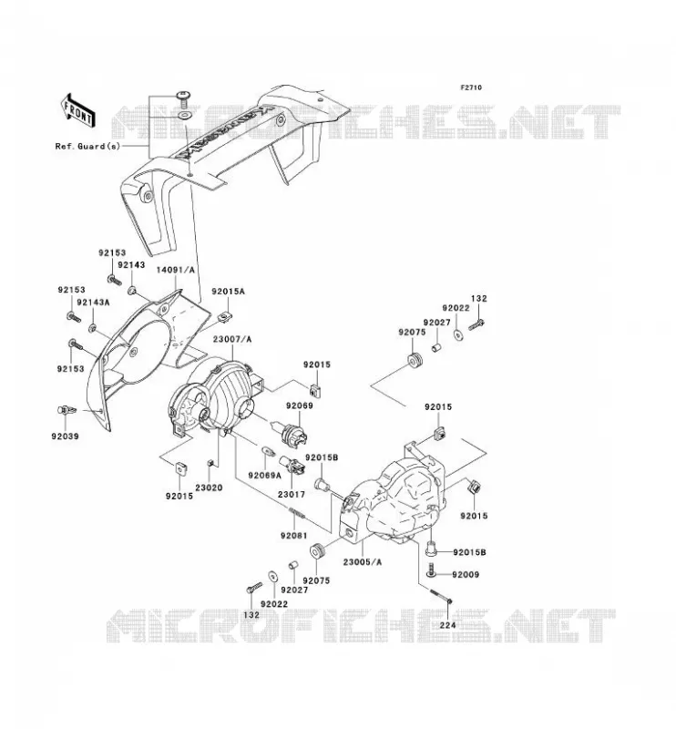 OPTIQUE(S) Kawasaki QUAD 650 2007 KVF650 4X4I  KVF650F7F