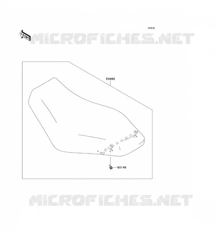 SELLE Kawasaki QUAD 650 2008 KVF650 4X4I  KVF650F8F