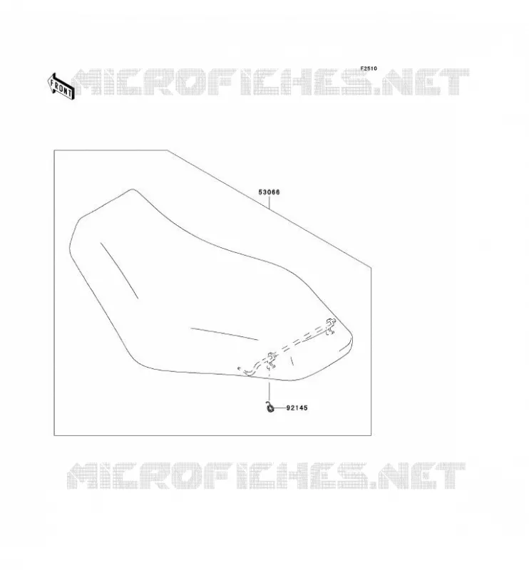 SELLE Kawasaki QUAD 650 2008 KVF650 4X4I  KVF650F8F