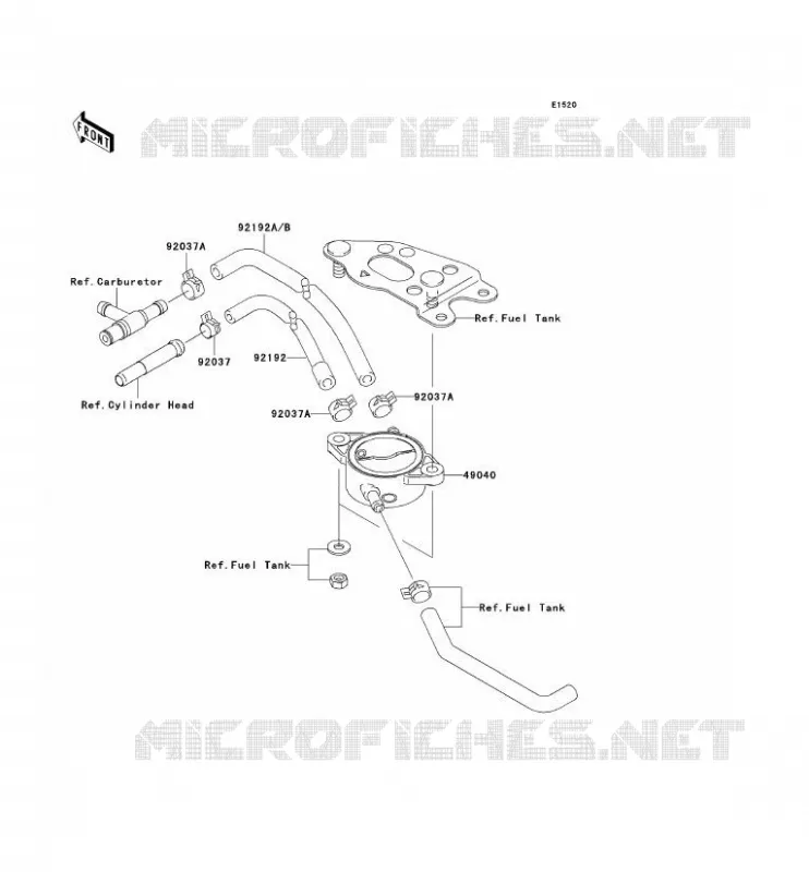 POMPE A ESSENCE Kawasaki QUAD 650 2010 KVF650 4X4I  KVF650FAF