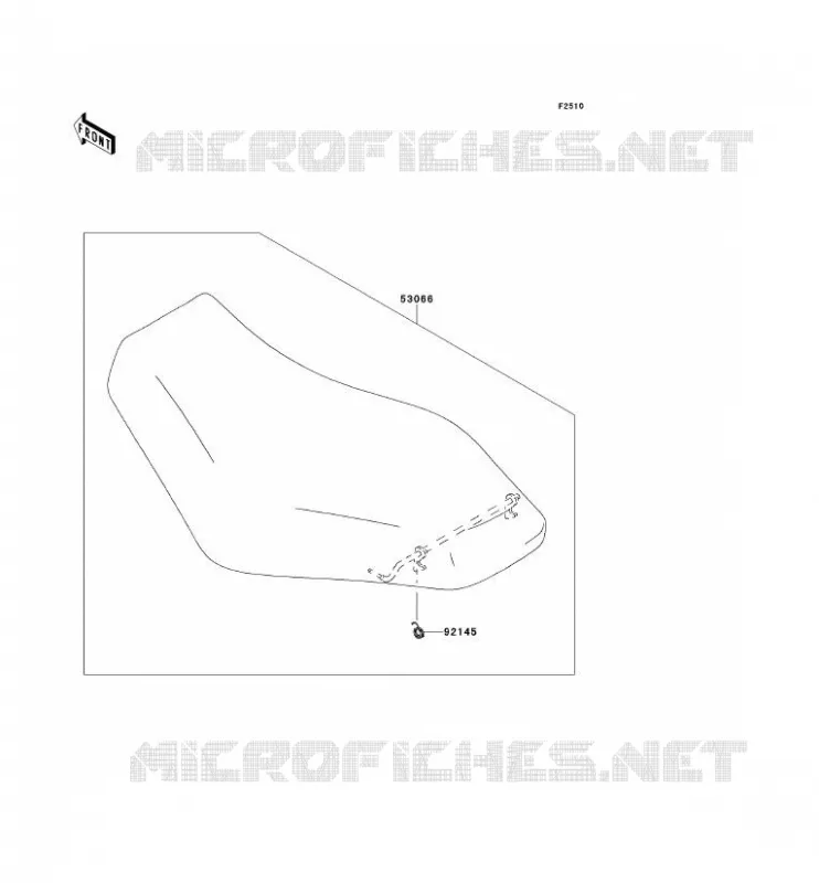 SELLE Kawasaki QUAD 650 2011 KVF650 4X4I  KVF650FBF