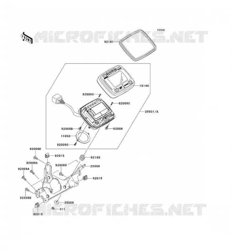 COMPTEURS Kawasaki QUAD 650 2012 KVF650 4X4  KVF650FCF