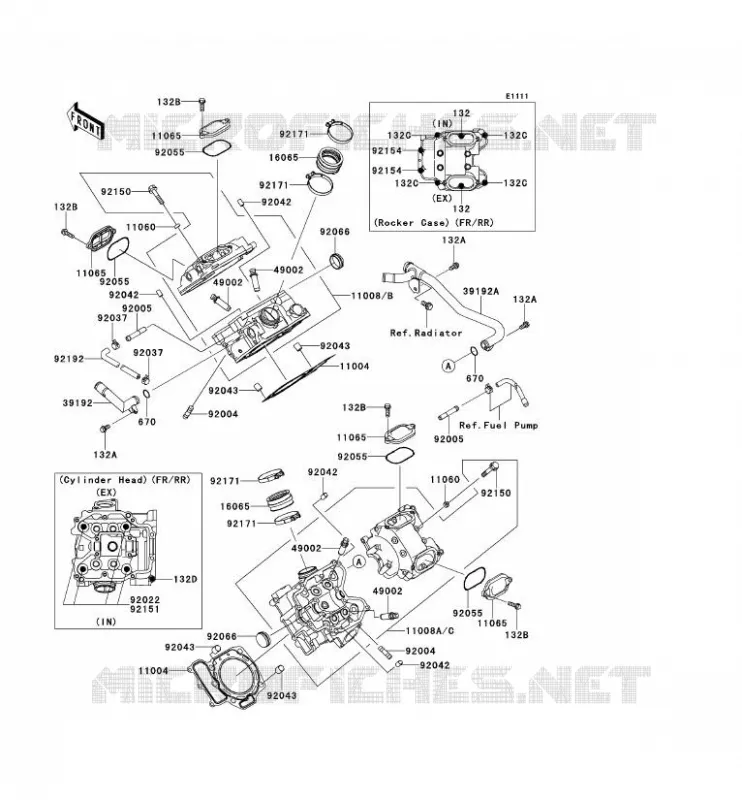 CULASSE Kawasaki QUAD 650 2012 KVF650 4X4  KVF650FCF
