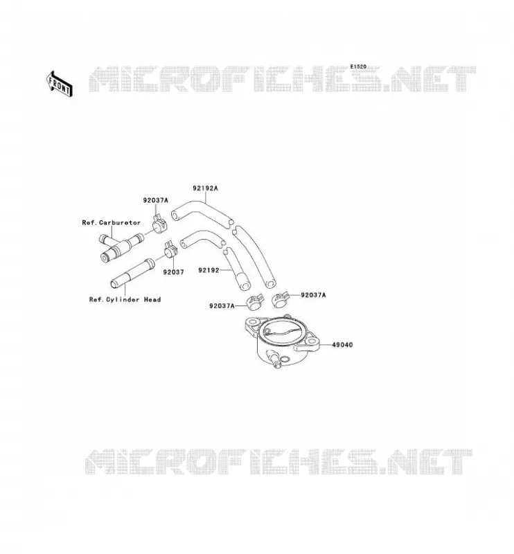 POMPE A ESSENCE Kawasaki QUAD 650 2012 KVF650 4X4I  KVF650FCF