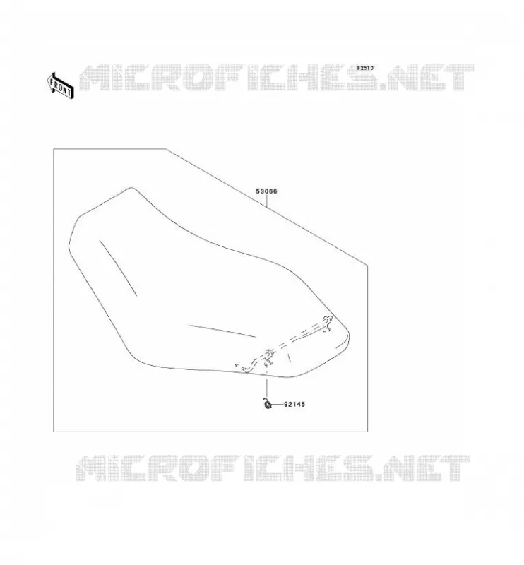 SELLE Kawasaki QUAD 650 2012 KVF650 4X4  KVF650FCS