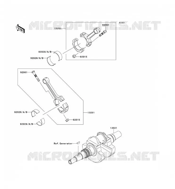VILEBREQUIN Kawasaki QUAD 650 2012 KVF650 4X4  KVF650FCS