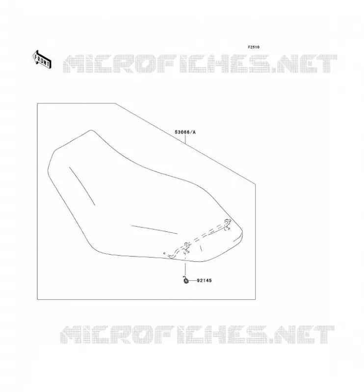 SELLE Kawasaki QUAD 650 2009 KVF650 4X4I  KVF650G9F