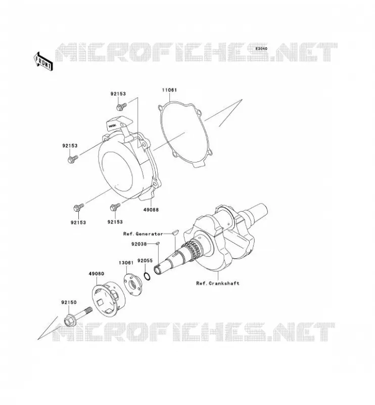 LANCEUR Kawasaki QUAD 700 2004 KVF700 4X4  KVF700-A1