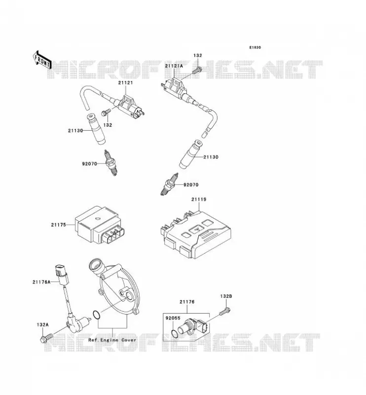 SYSTEME D&acute;ALLUMAGE Kawasaki QUAD 700 2004 KVF700 4X4  KVF700-A1