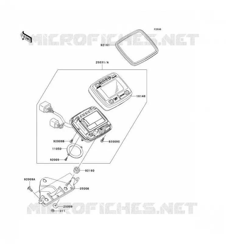 COMPTEURS Kawasaki QUAD 700 2006 KVF700 4X4  KVF700A6F