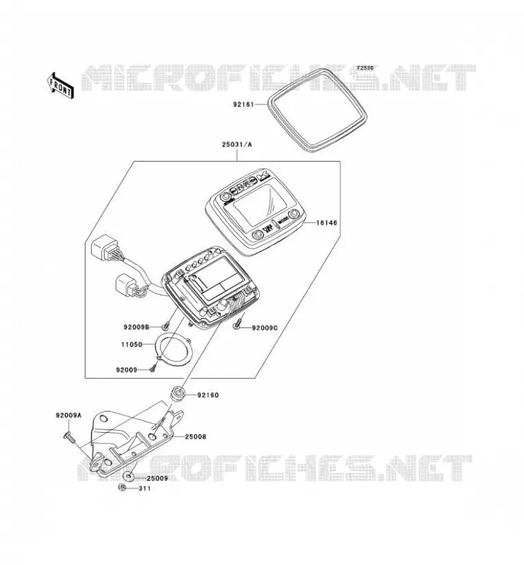COMPTEURS Kawasaki QUAD 700 2005 KVF700 4X4  KVF700-B2