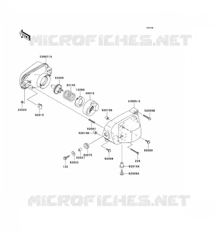 OPTIQUE(S) Kawasaki QUAD 700 2005 KVF700 4X4  KVF700-D1