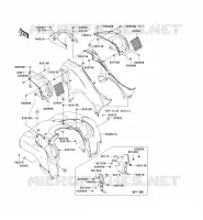GARDE BOUE AVANT pour Kawasaki KVF750 4X4