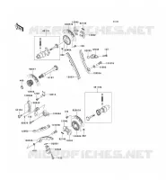 ARBRE A CAME/TENDEUR pour Kawasaki KVF750 4X4