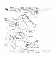 GARDE BOUE AVANT pour Kawasaki KVF750 4X4I