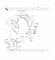 BAVETTE pour Kawasaki KVF750 4X4I