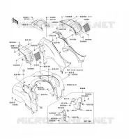 GARDE BOUE AVANT pour Kawasaki KVF750 4X4I