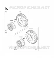 ROUE/PNEUS pour Kawasaki KVF750 4X4I