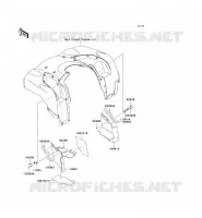 BAVETTE pour Kawasaki KVF750 4X4I
