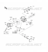 PI&Egrave;CES DE CARBURATEUR pour Kawasaki KVF750 4X4I