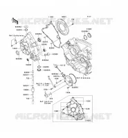 COUVERCLES MOTEUR pour Kawasaki KVF750 4X4I
