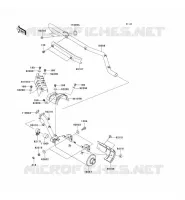 &Eacute;CHAPPEMENT( JKAVFDB1 6B503806) pour Kawasaki KVF750 4X4I