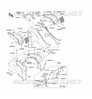 GARDE BOUE AVANT pour Kawasaki KVF750 4X4I
