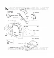 LABEL pour Kawasaki KVF750 4X4I
