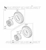 ROUE/PNEUS pour Kawasaki KVF750 4X4I