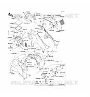 GARDE BOUE AVANT pour Kawasaki KVF750 4X4