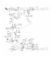 &Eacute;CHAPPEMENT pour Kawasaki KVF750 4X4I